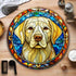 Labrador Yellow Glass Suncatcher Worktop Saver